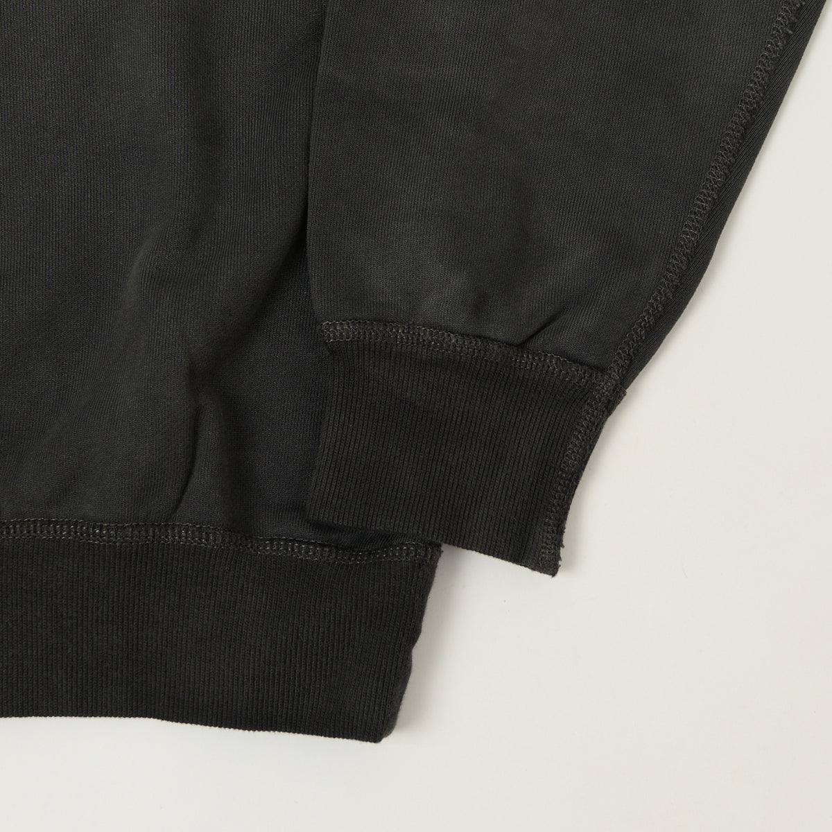 RRL Quarter Zip Sweatshirt - Washed Black