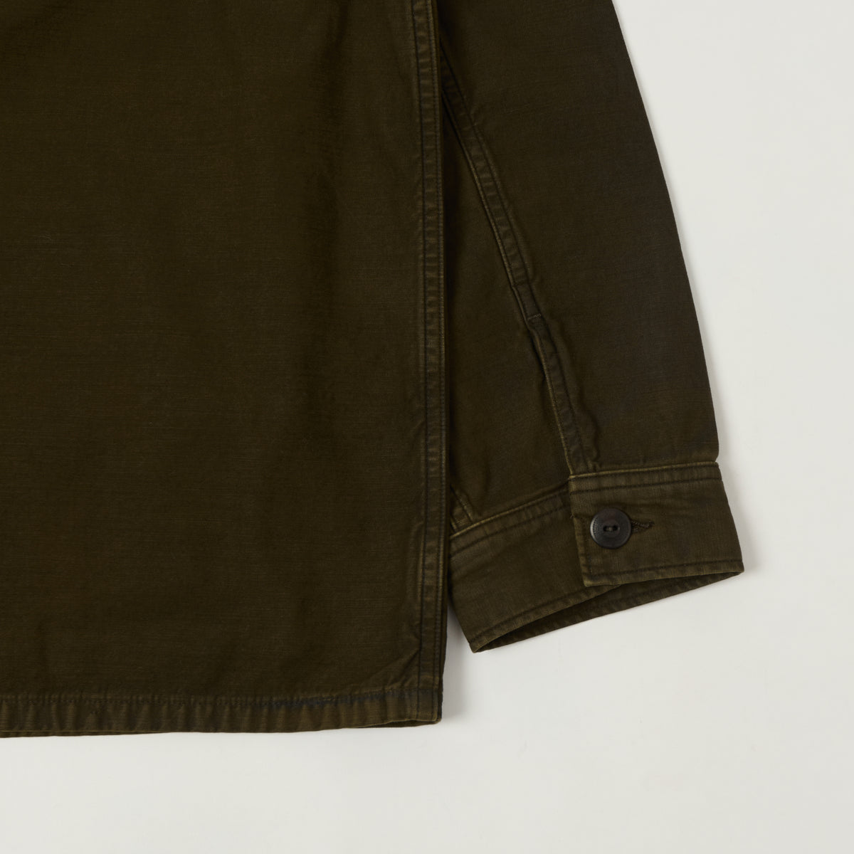 RRL Garment Dyed Reverse-Sateen Chore Jacket - Brown