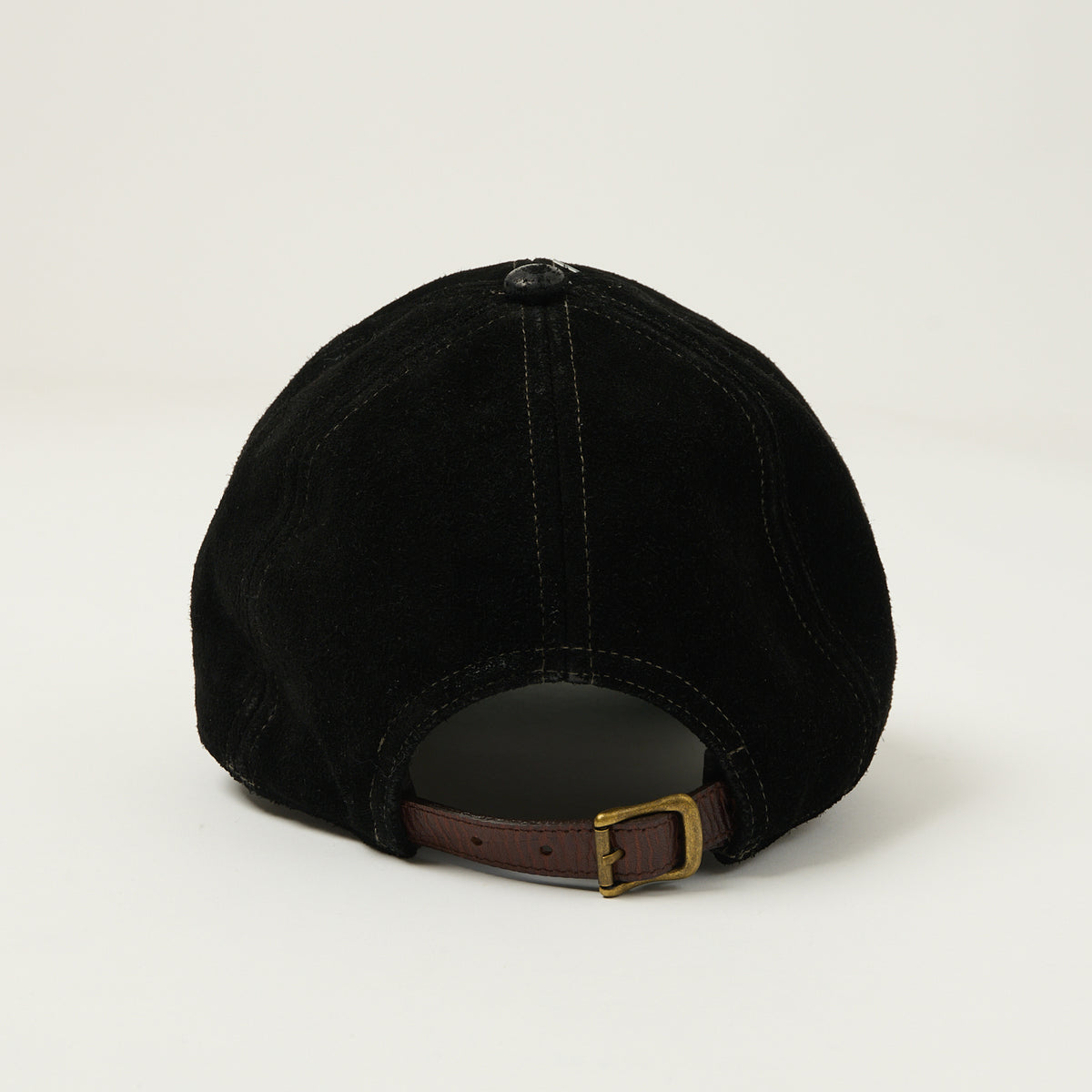 RRL Roughout Suede Trucker Cap - Black