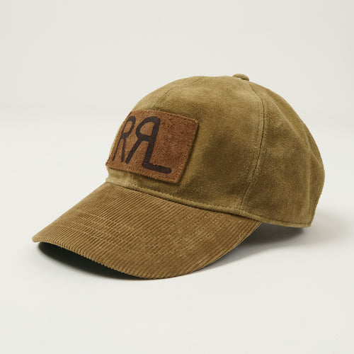 RRL Roughout Suede Trucker Cap - Tan