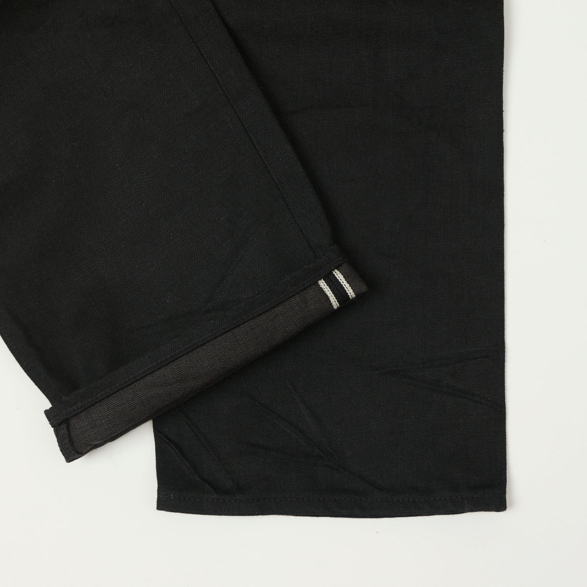 RRL 5-Pocket Selvedge Wide Straight Jean - Black Used Wash