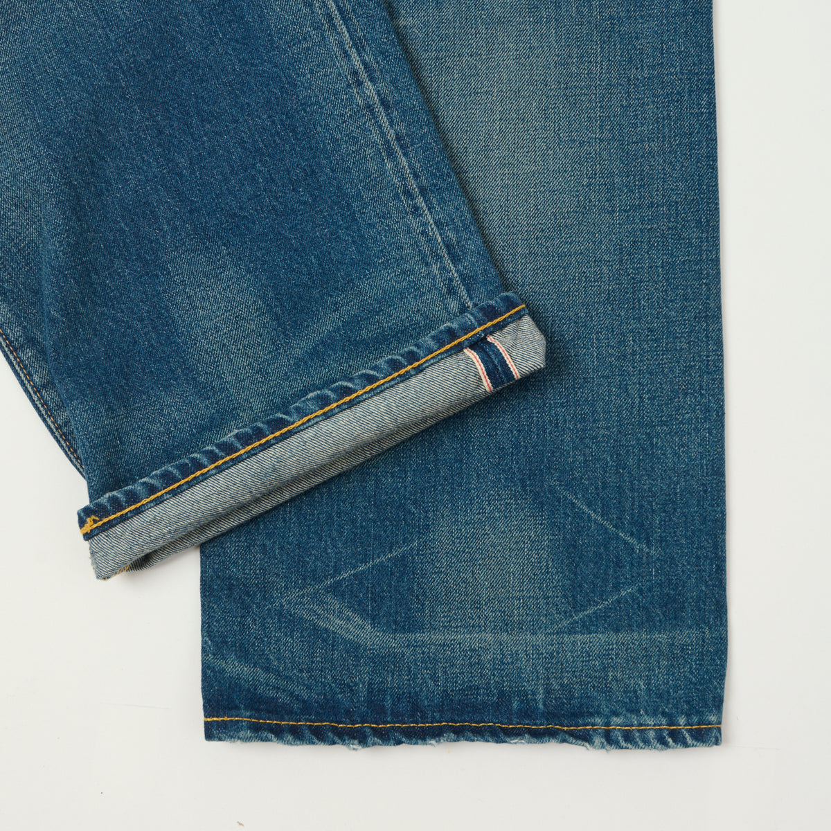 RRL 5-Pocket Selvedge Wide Straight Jean - Grandfalls Wash