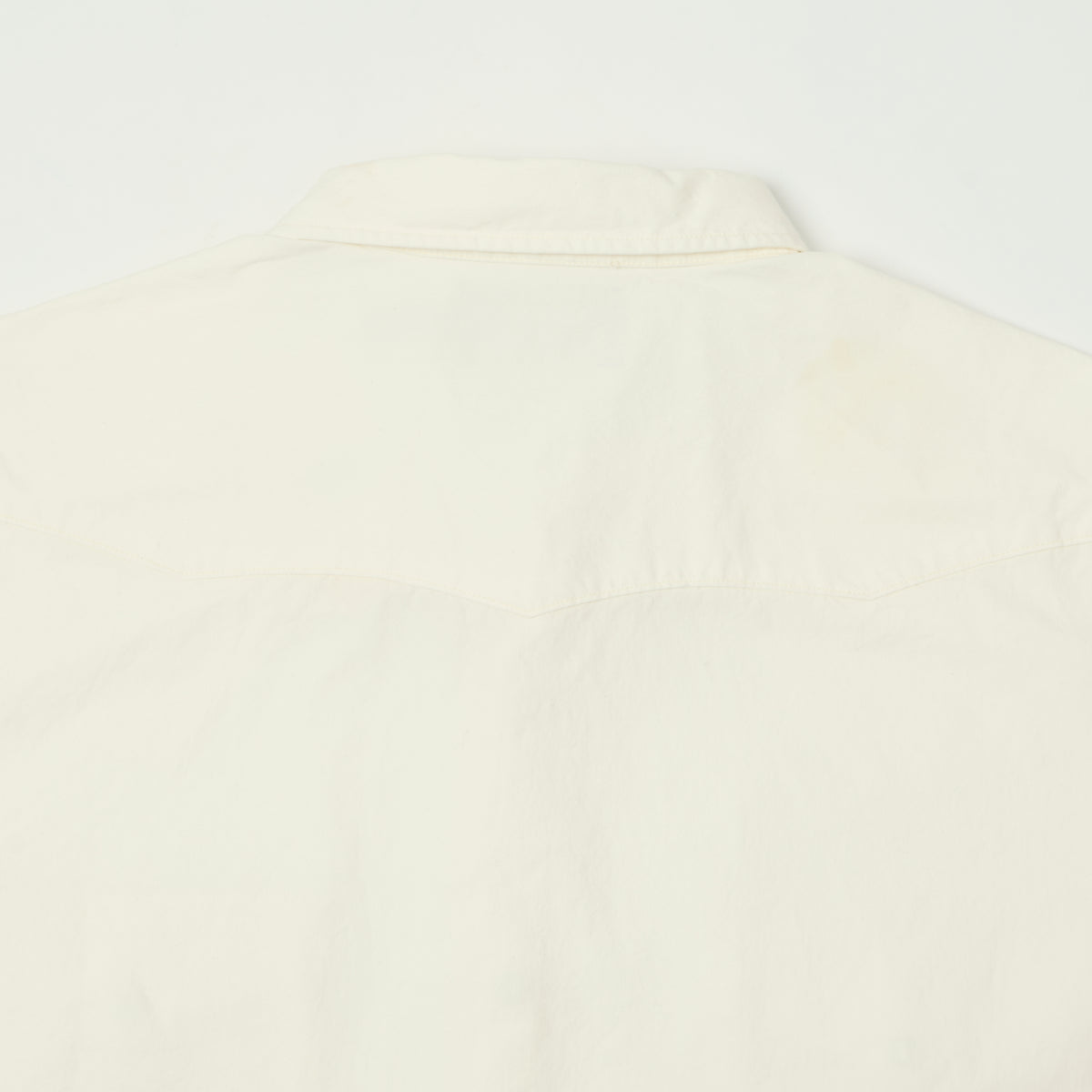 RRL Slim Fit Poplin Western Shirt - White