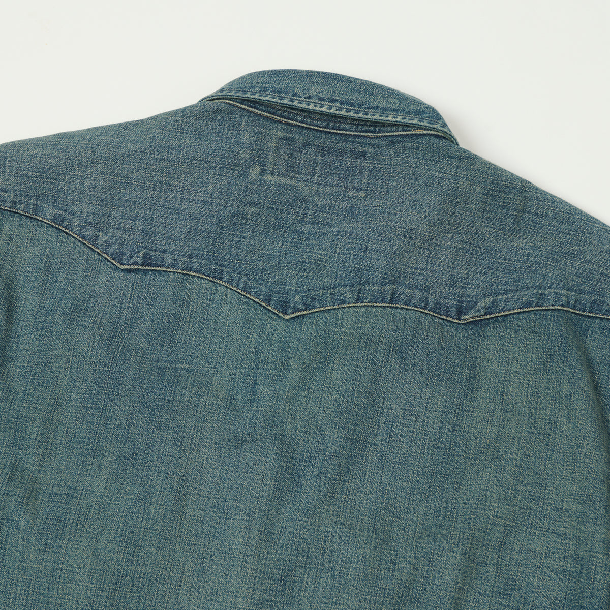 RRL Slim Fit Denim Western Shirt - Dark Wash