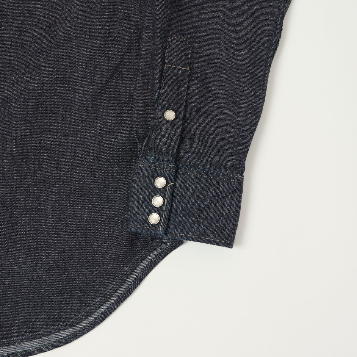 RRL Slim Fit Denim Western Shirt - Rinse