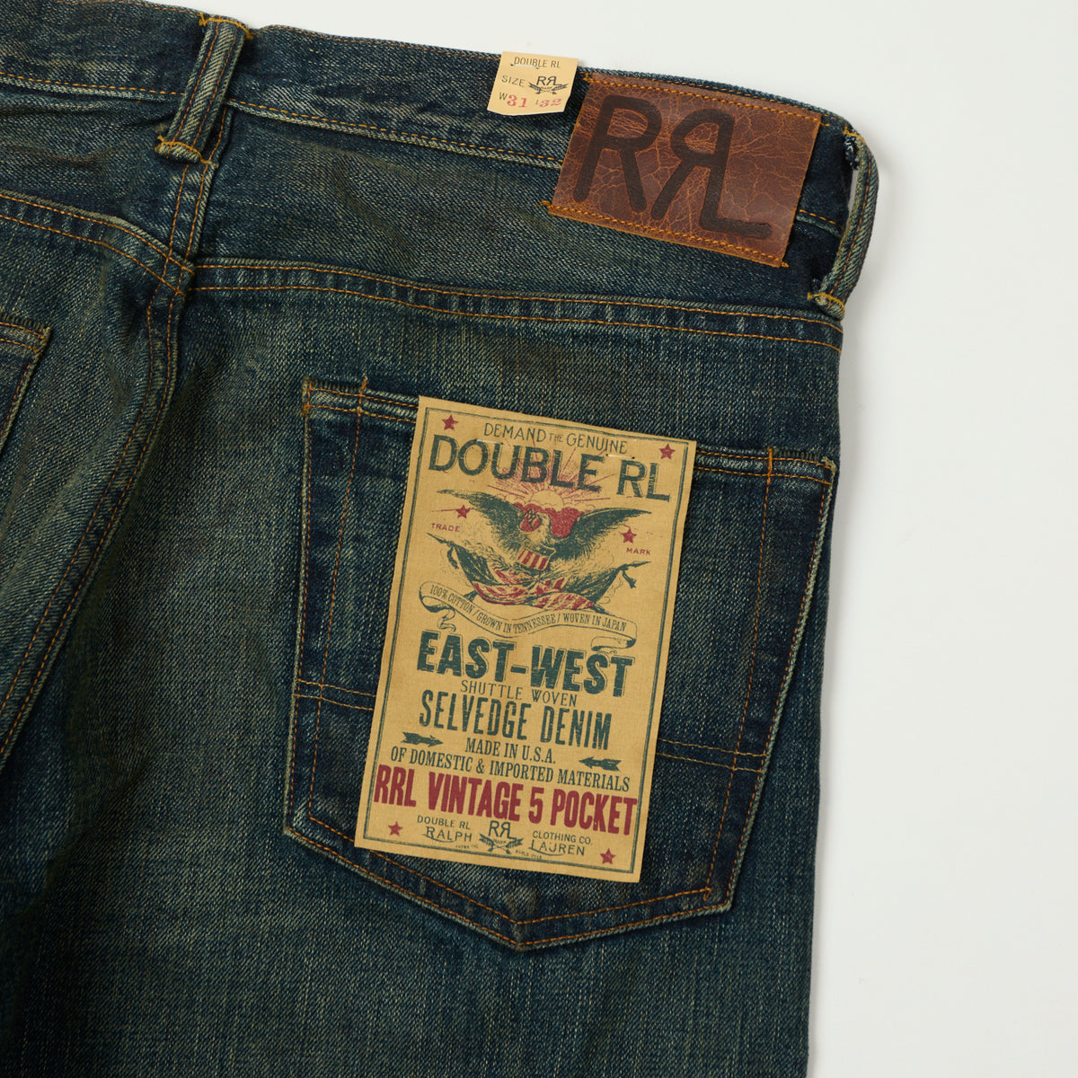 RRL Vintage 5-Pocket Wide Straight Jean - Givins Wash