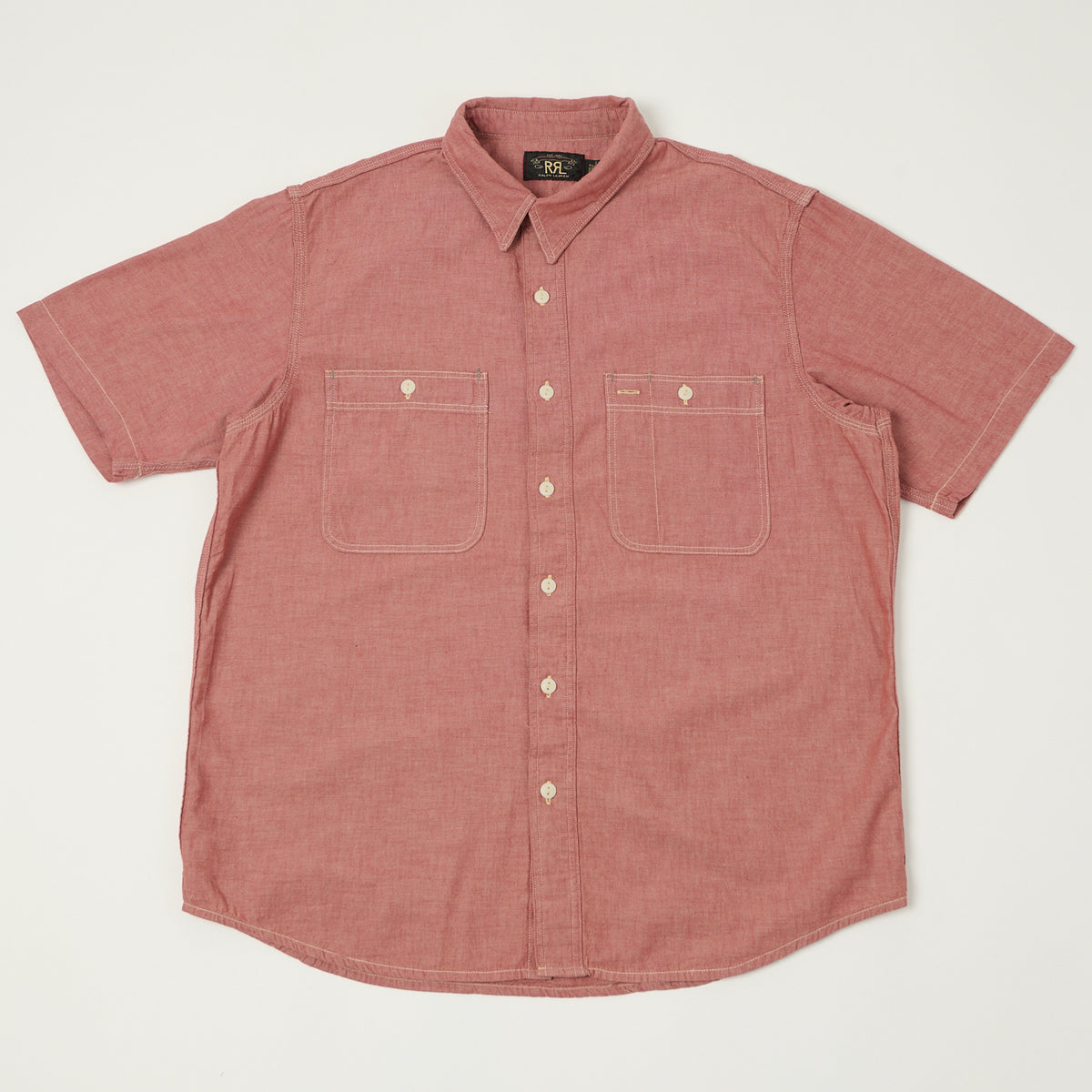 RRL Selvedge-Detailed Chambray Workshirt - Red