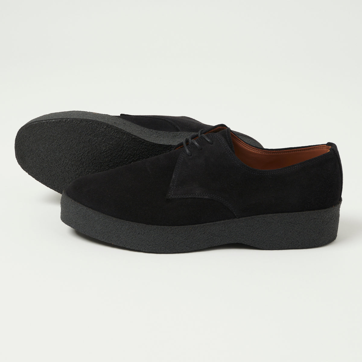 Sanders Japan Collection Brit Shoe - Black Suede
