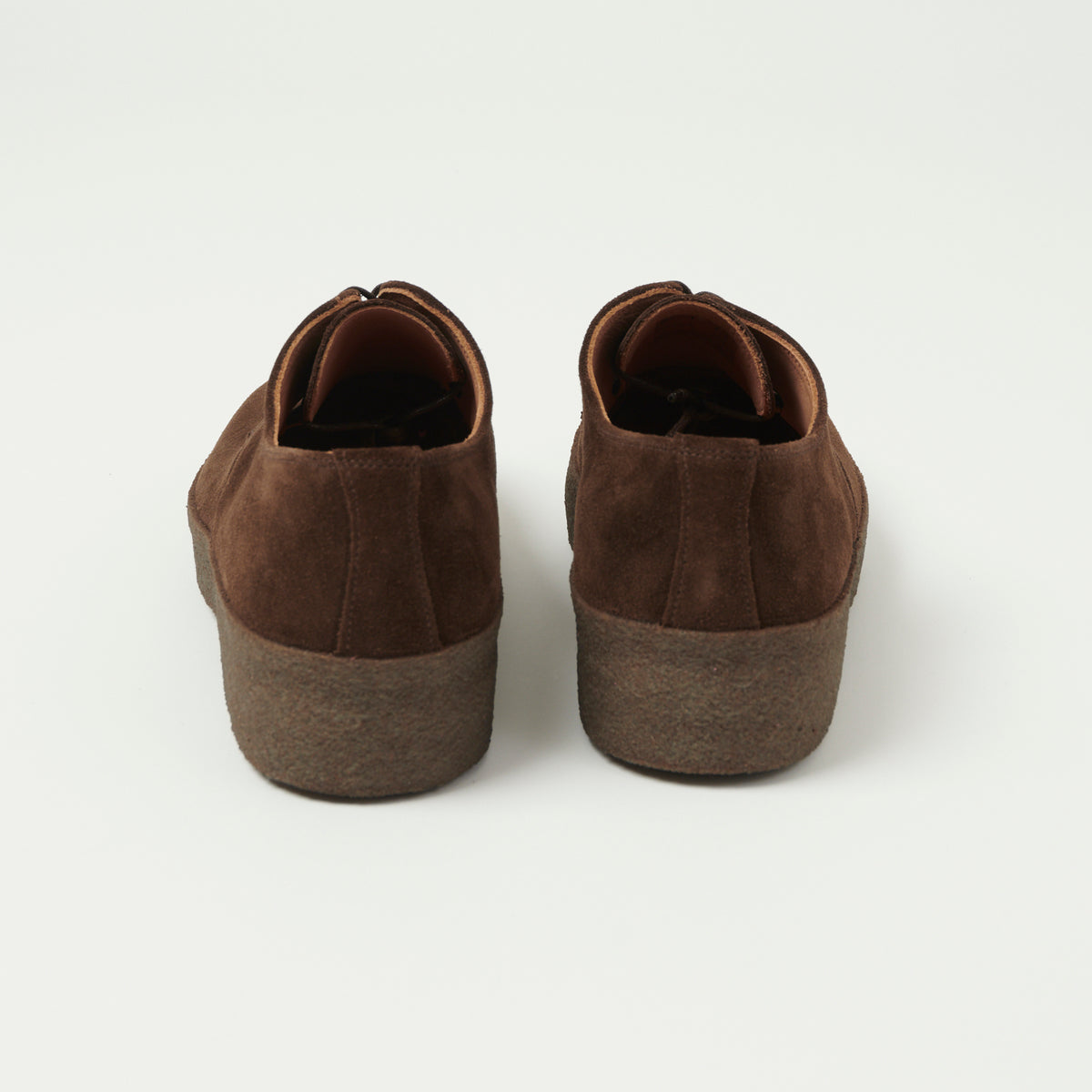 Sanders Japan Collection Brit Shoe - Chocolate Brown Suede