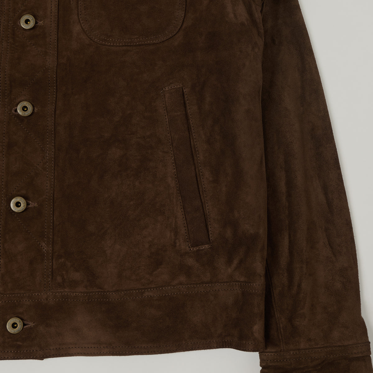 Shangri-La Heritage 'Terracotta' Suede Jacket - Brown