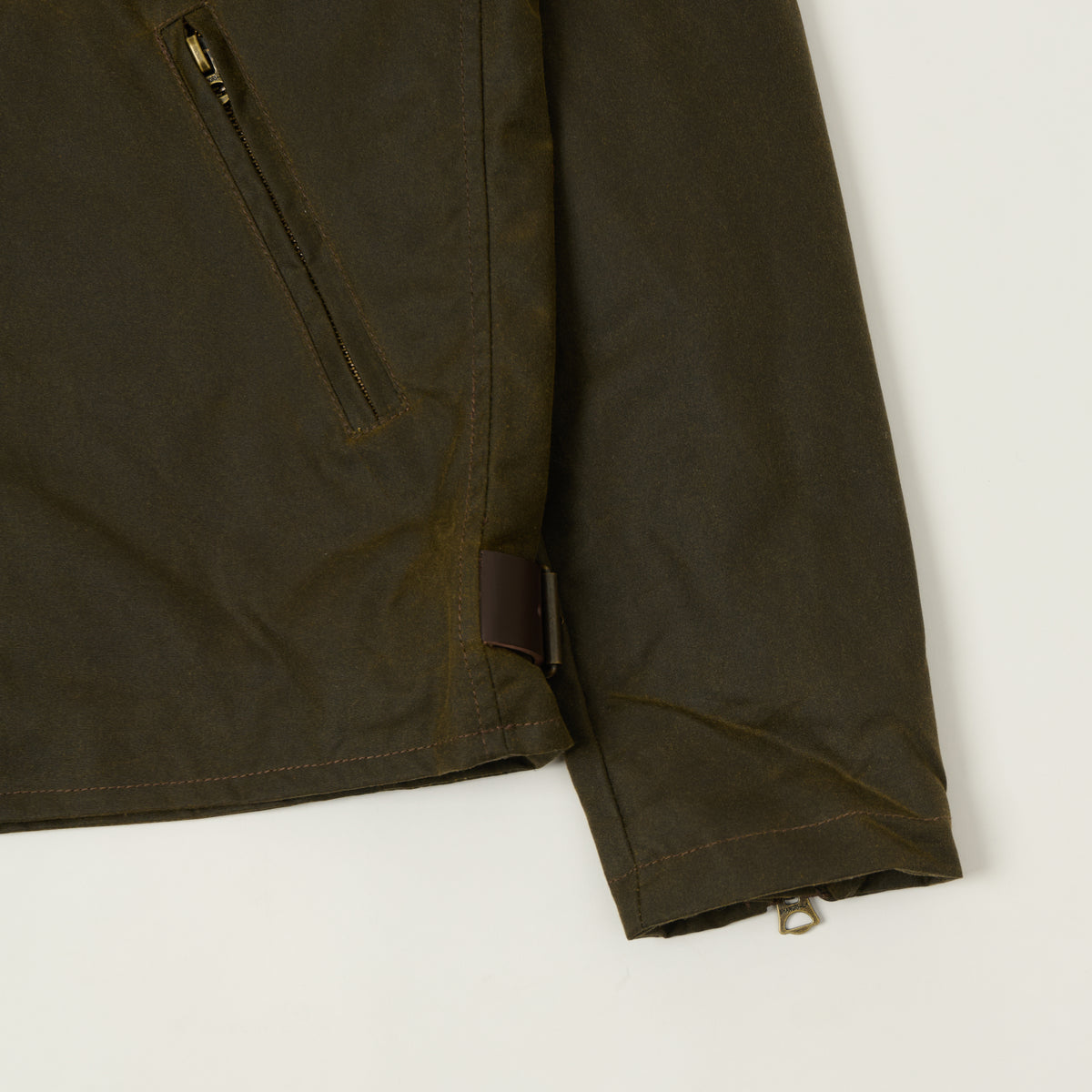 Shangri-La Heritage 'Varenne' Waxed Canvas Jacket - Army Green