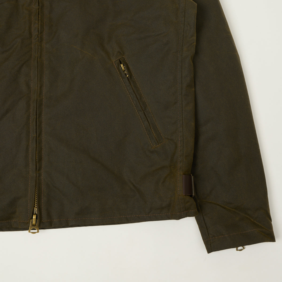Shangri-La Heritage 'Varenne' Waxed Canvas Jacket - Army Green