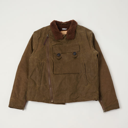 Shangri-La Heritage Waxed Canvas Swedish Motorcycle Jacket - Tan