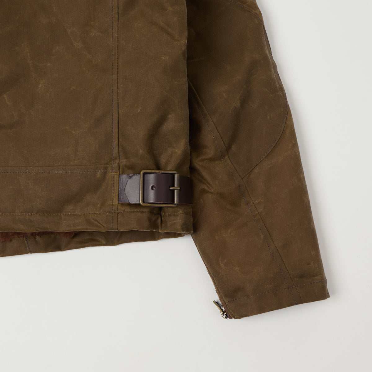 Shangri-La Heritage Waxed Canvas Swedish Motorcycle Jacket - Tan