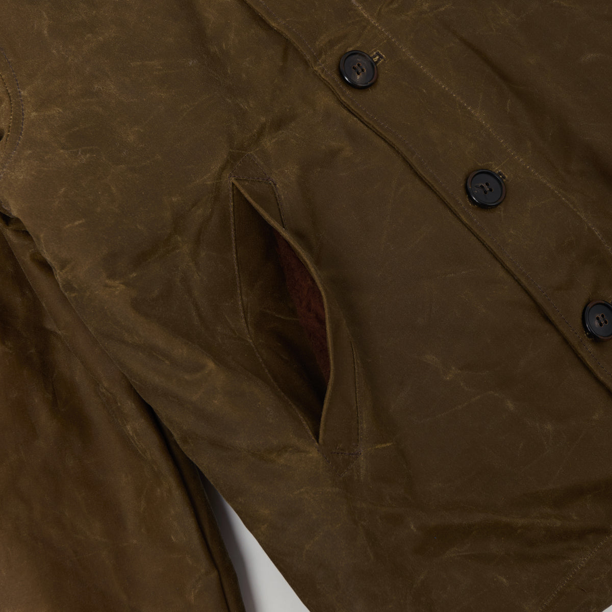 Shangri-La Heritage Waxed Canvas N-1 Deck Jacket - Tan