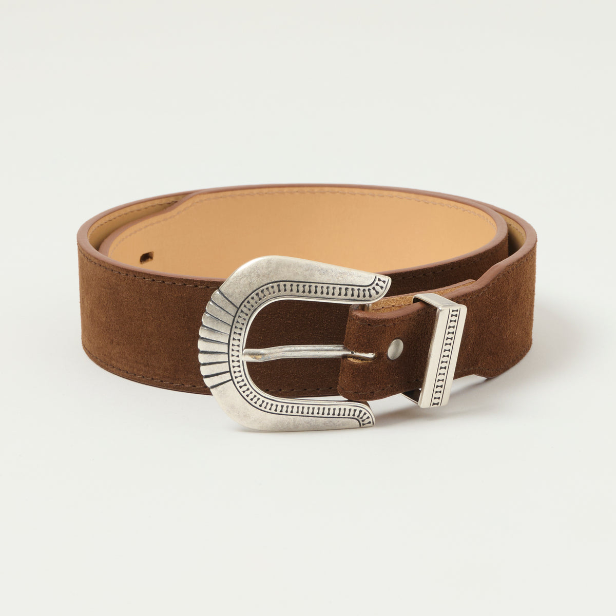 Shangri-La Heritage 'Rodeo' Leather Belt - Cognac Suede