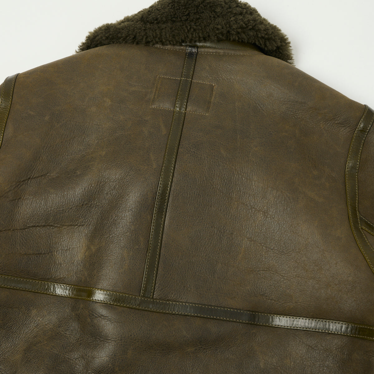Shangri-La Heritage 'Aviatore' B-3 Shearling Flight Jacket - Green