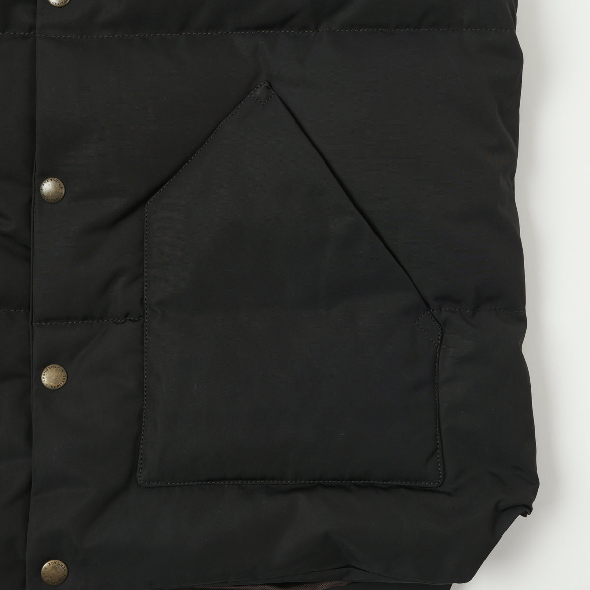 Shangri-La Heritage 'Bivacco' Western Down Vest - Black/Beige
