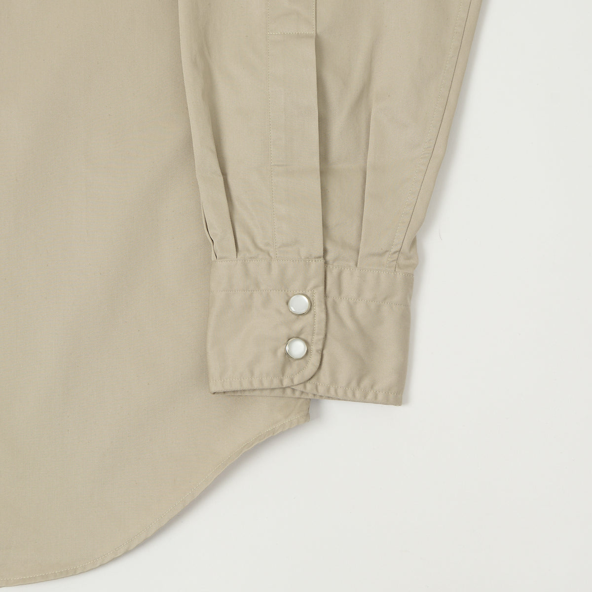 Shangri-La Heritage 'Gonzo' Gabardine Western Shirt - Beige