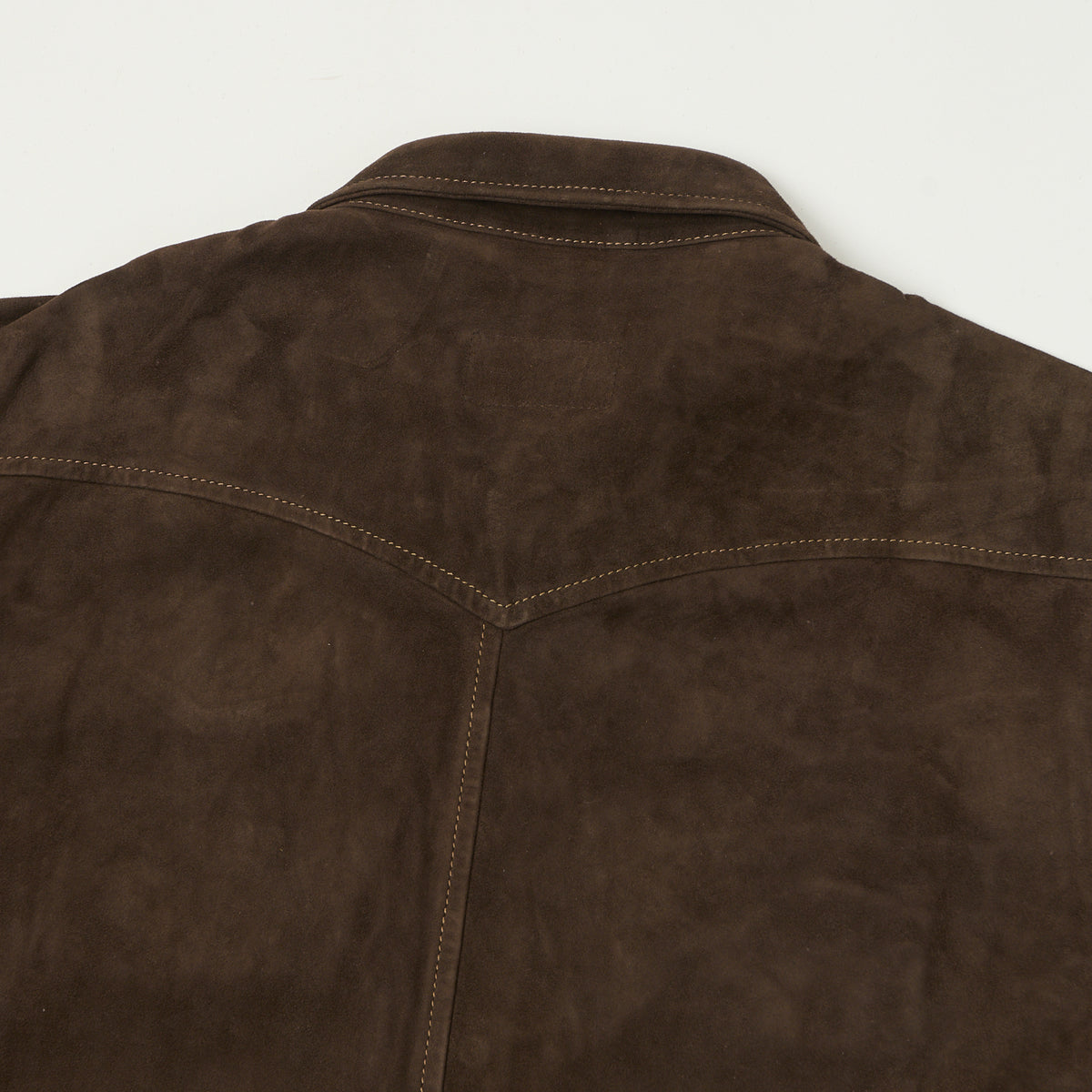 Shangri-La Heritage 'Gonzo' Suede Western Shirt - Testa Di Moro