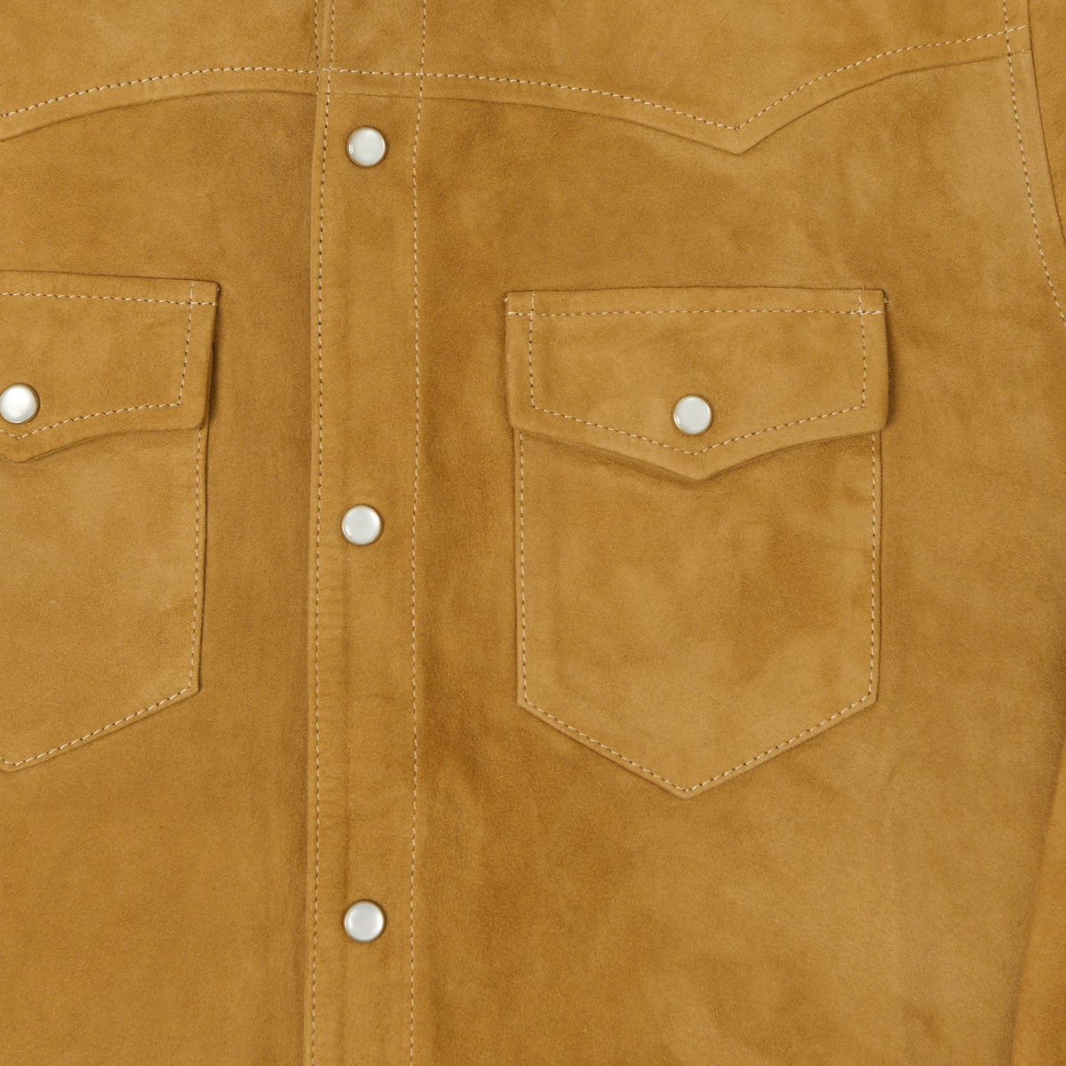 Shangri-La Heritage 'Gonzo' Suede Western Shirt - Sabbia
