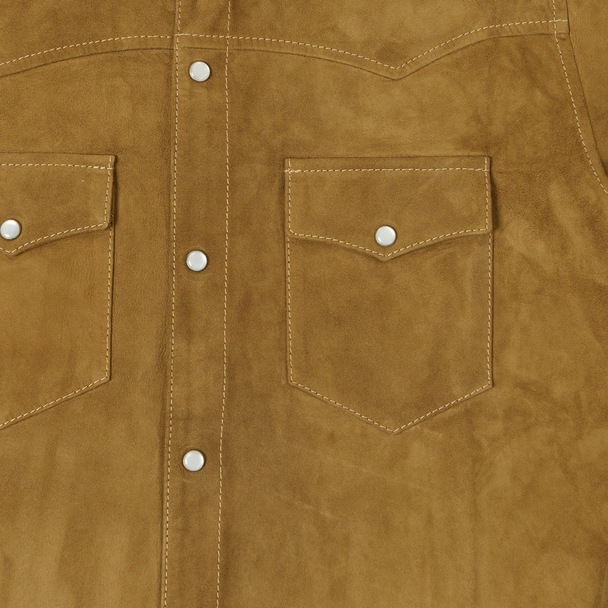 Shangri-La Heritage 'Gonzo' Suede Western Shirt - Mud