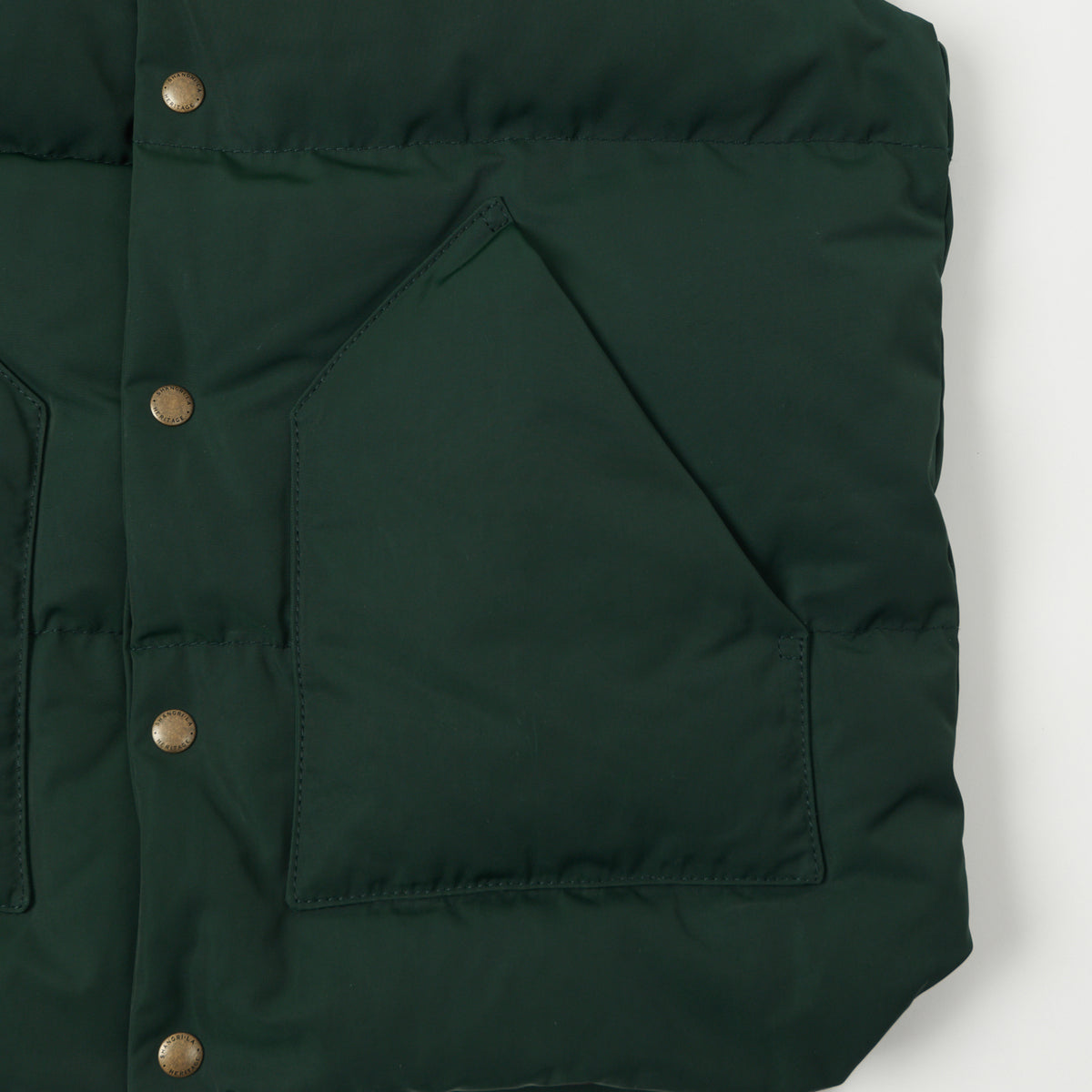 Shangri-La Heritage 'Bivacco' Western Down Vest - Forest Green