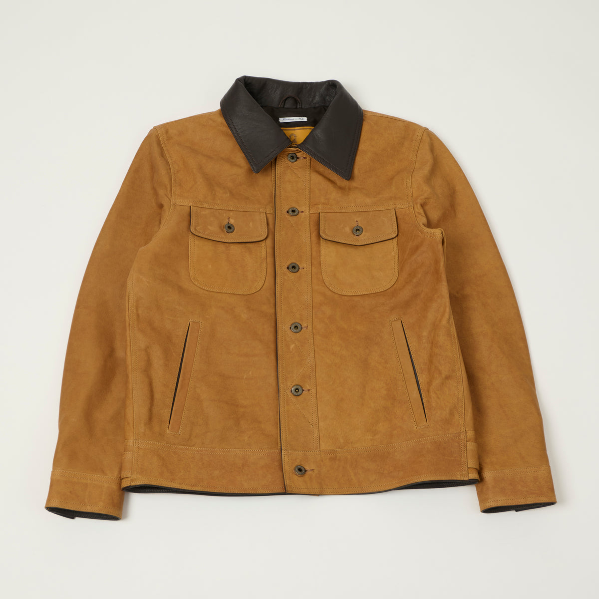 Shangri-La Heritage Nubuck Leather Western Jacket - Terracotta