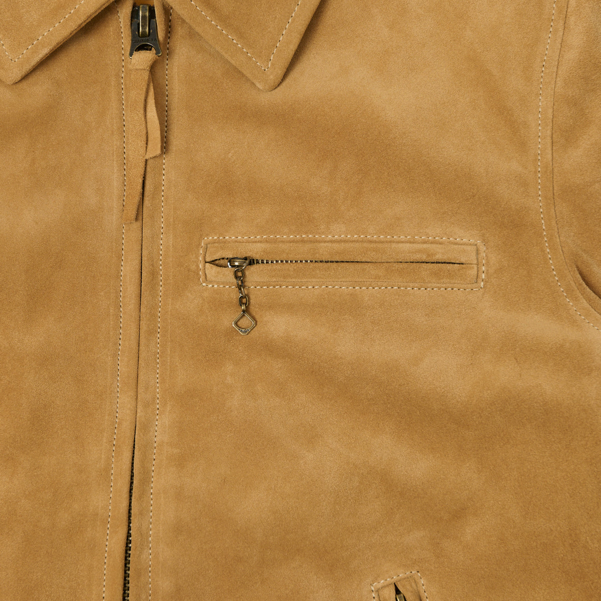 Shangri-La Heritage 'Varenne' Sabbia Suede Jacket - Tan
