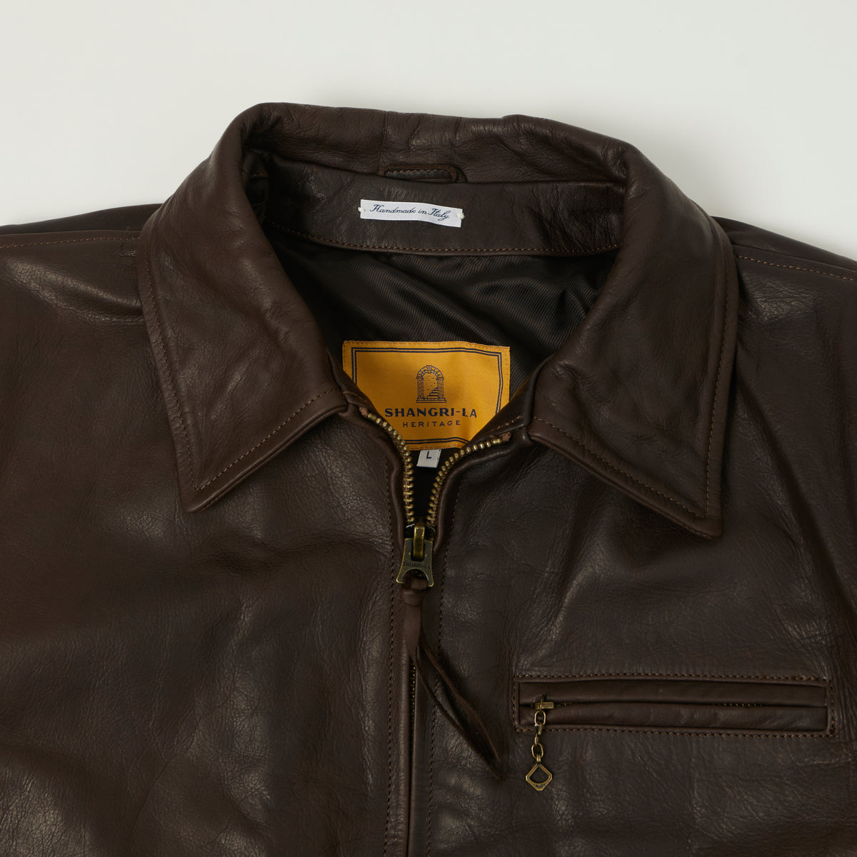 Shangri-La Heritage 'Varenne' Steerhide Leather Jacket - Brown