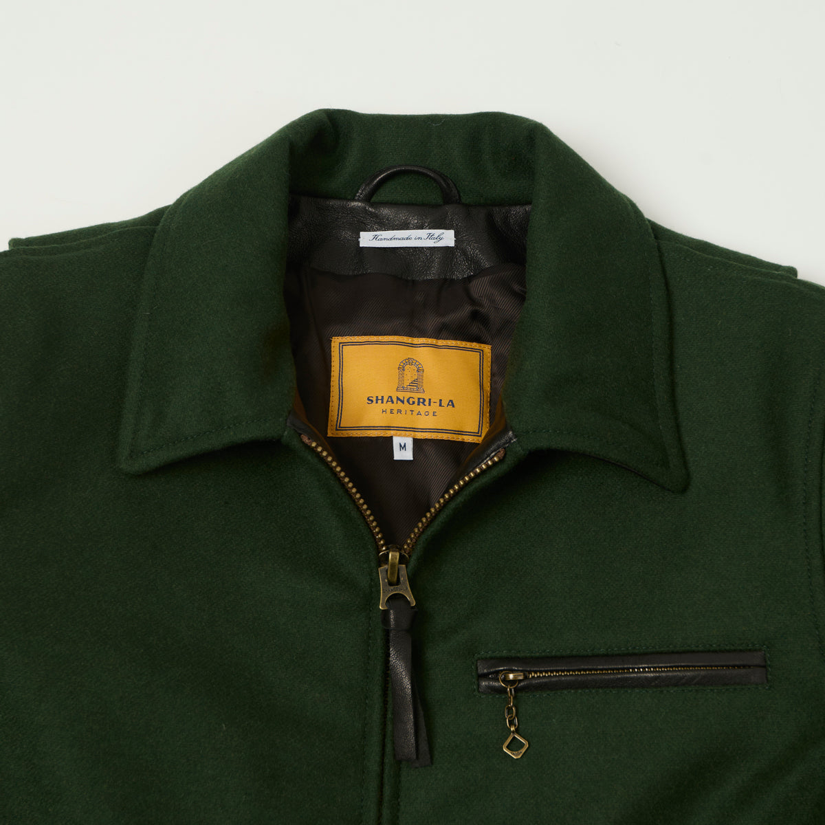Shangri-La Heritage 'Varenne' Melton Wool Jacket - Forest Green