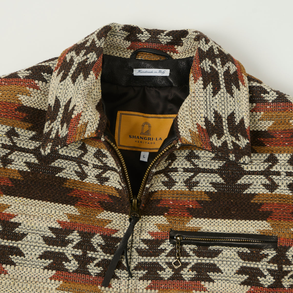 Shangri-La Heritage 'Varenne' Wool Kilim Jacket - Desert Navajo