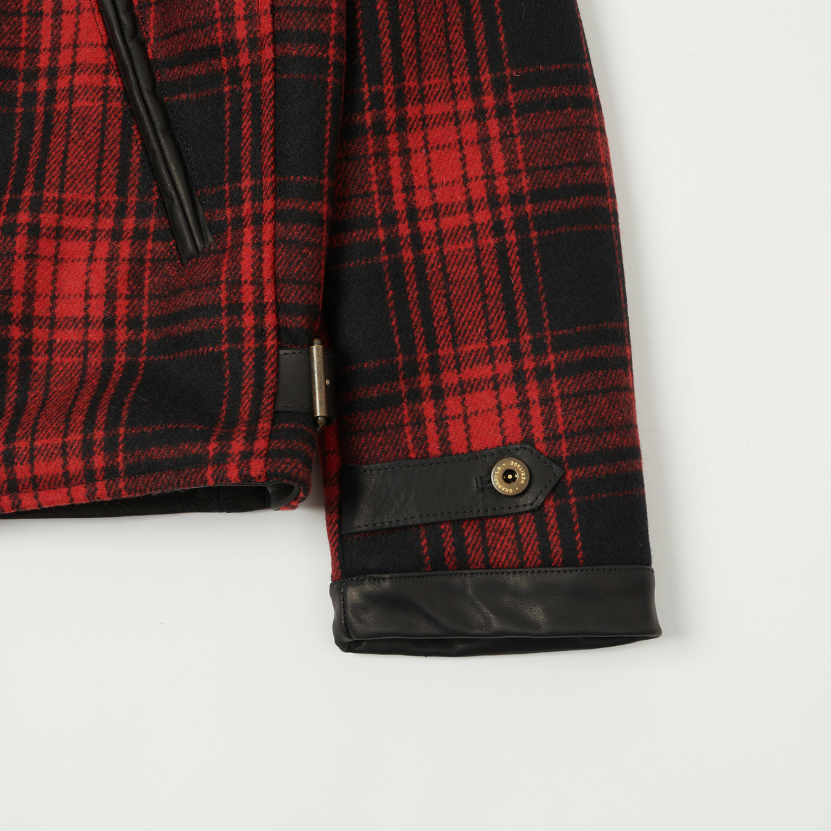 Shangri-La Heritage 'Varenne' Melton Wool Jacket - Red Tartan