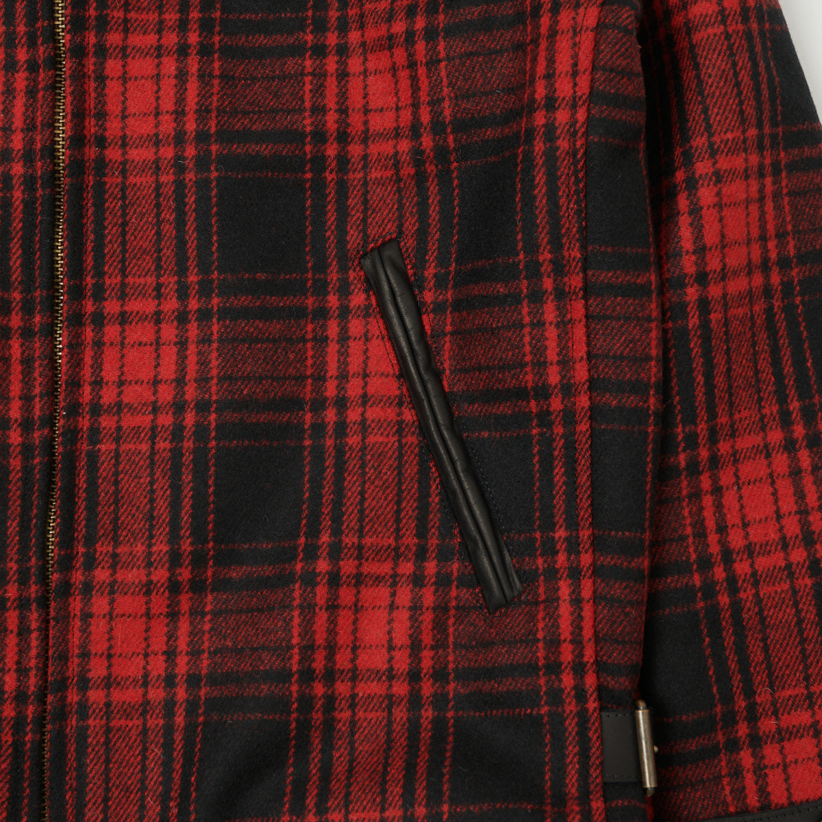 Shangri-La Heritage 'Varenne' Melton Wool Jacket - Red Tartan