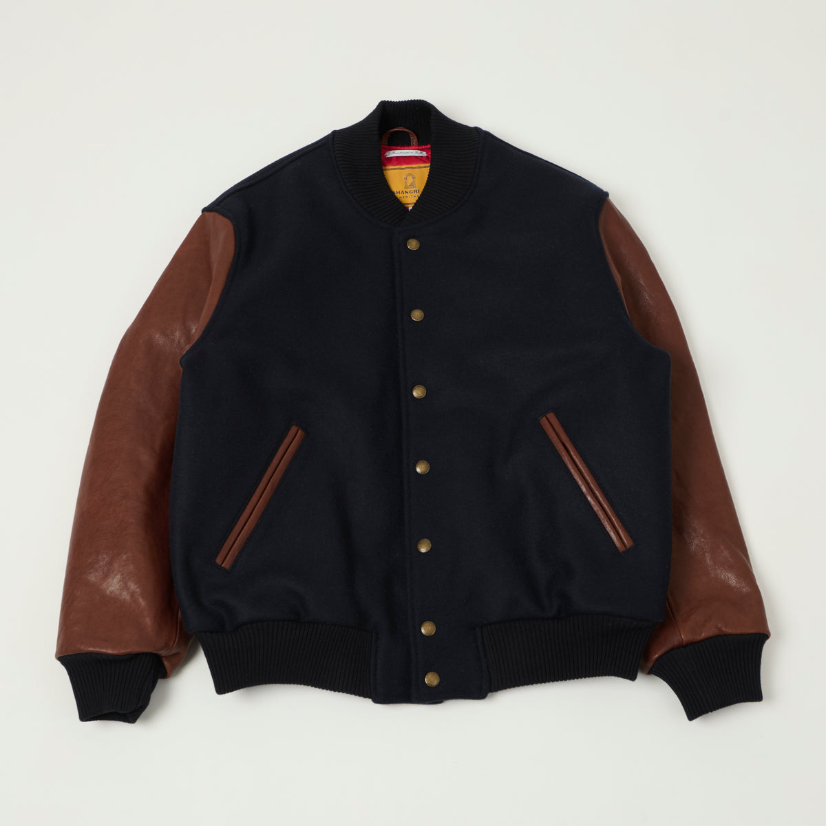 Shangri-La Heritage Wool Varsity Jacket - Navy