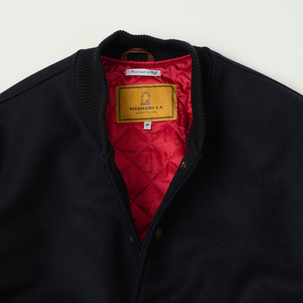 Shangri-La Heritage Wool Varsity Jacket - Navy