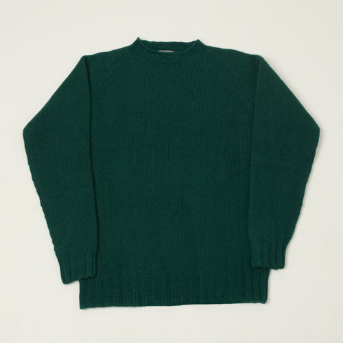 Smith Sato Suzuki 'Takayama' Brushed Lambswool Jumper - Racing Green
