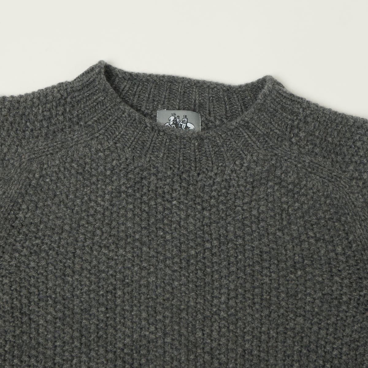 Smith Sato Suzuki 'Toyama' Lambswool Jumper - Mountain Grey