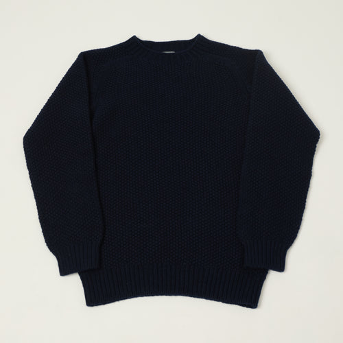 Smith Sato Suzuki 'Toyama' Lambswool Jumper - Midnight Blue