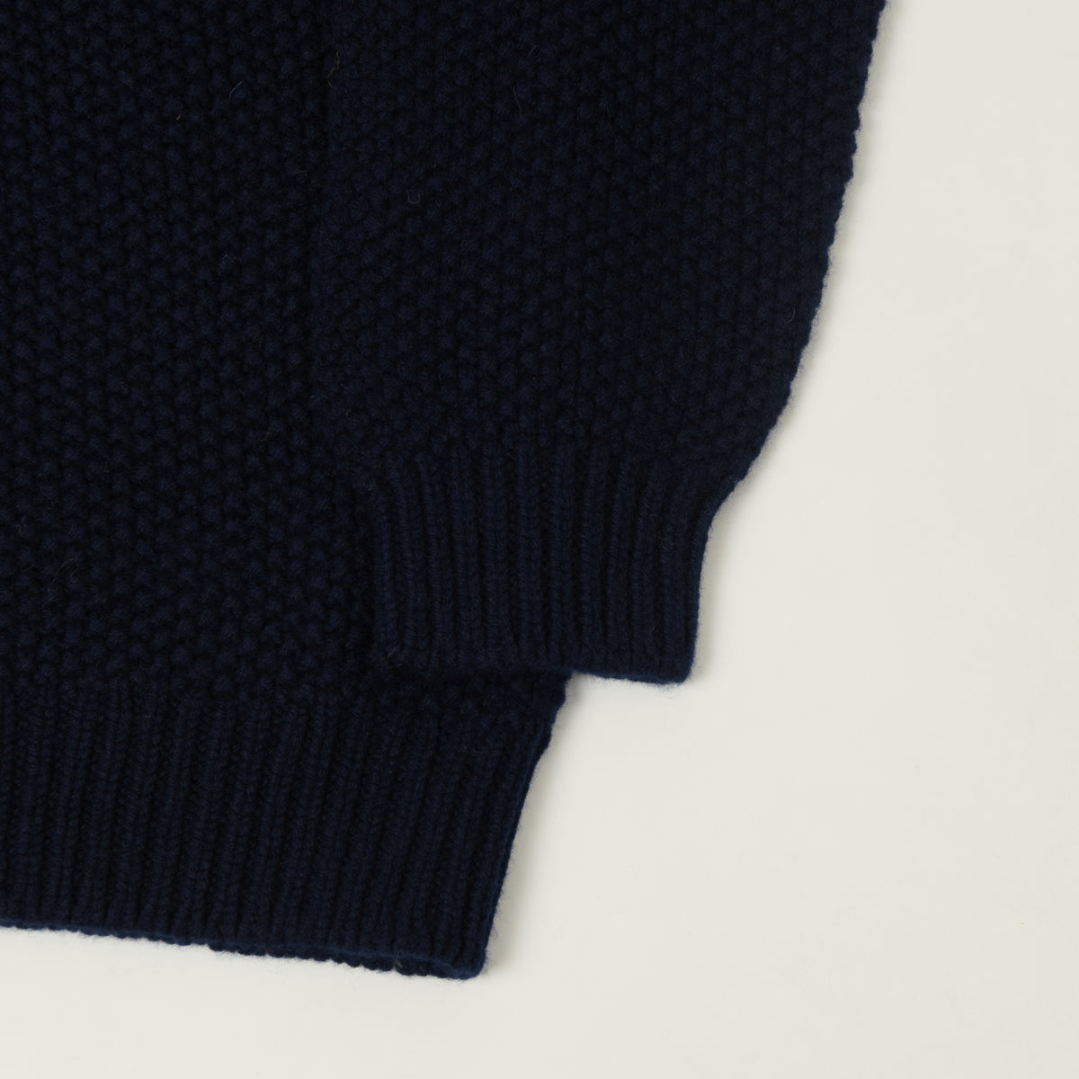 Smith Sato Suzuki 'Toyama' Lambswool Jumper - Midnight Blue