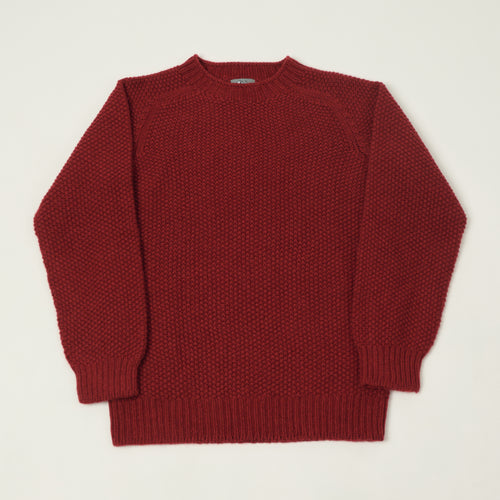 Smith Sato Suzuki 'Toyama' Lambswool Jumper - Garnet Red