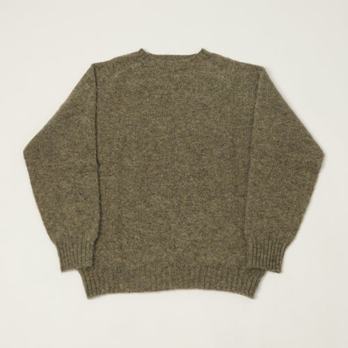 Smith Sato Suzuki 'Kobe' Brushed Saddle Shoulder Jumper - Moss Grey