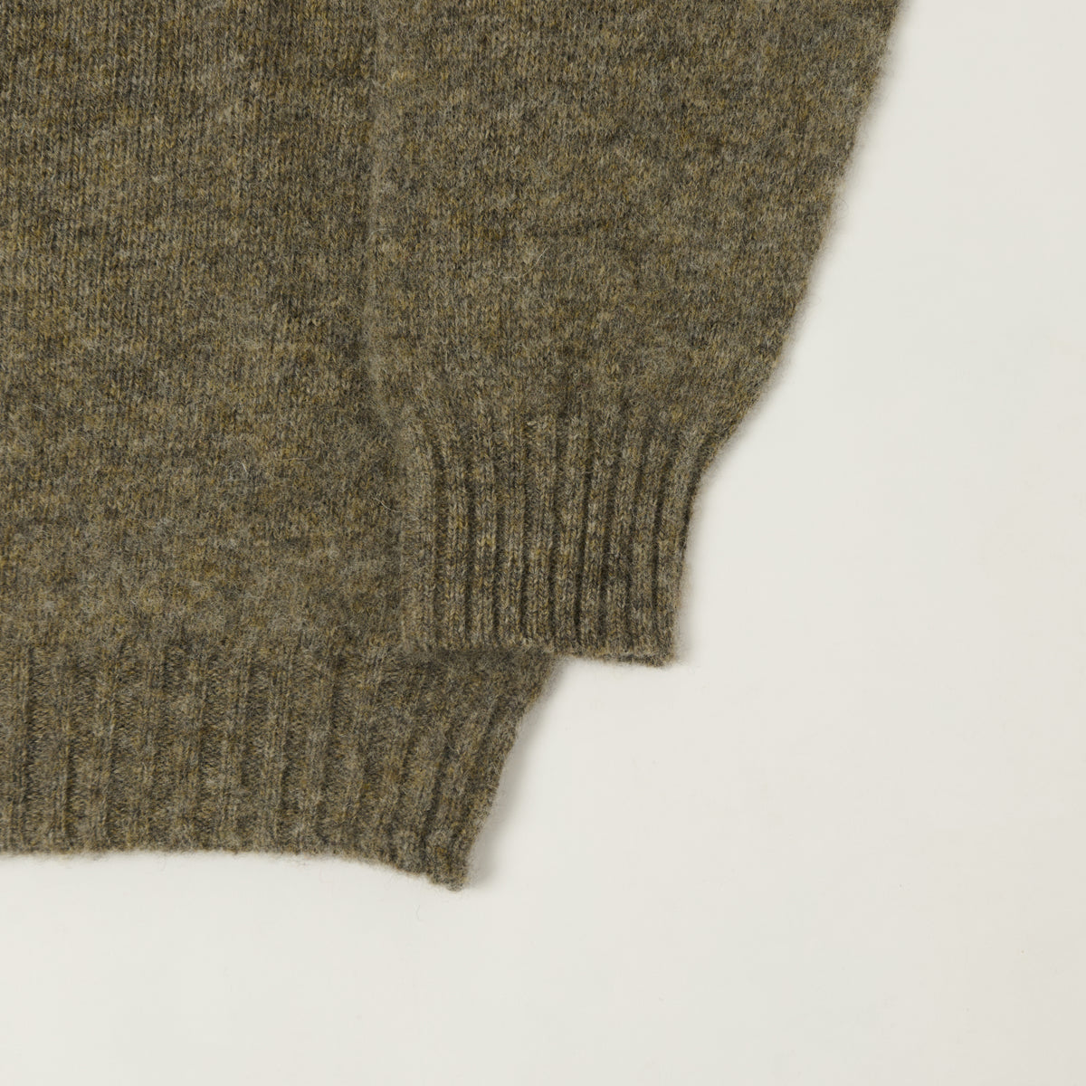 Smith Sato Suzuki 'Kobe' Brushed Saddle Shoulder Jumper - Moss Grey