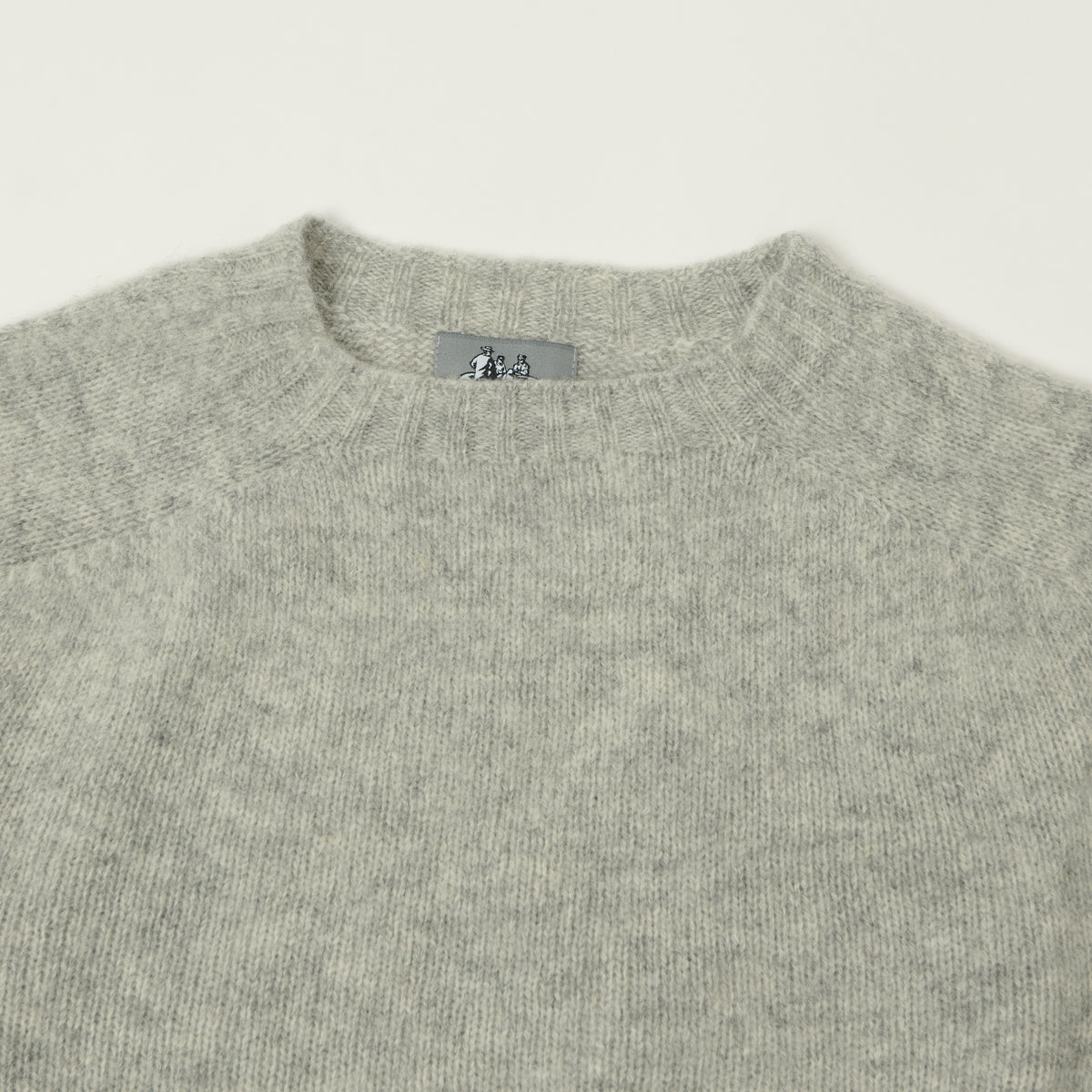 Smith Sato Suzuki 'Kobe' Brushed Saddle Shoulder Jumper - Ash Grey
