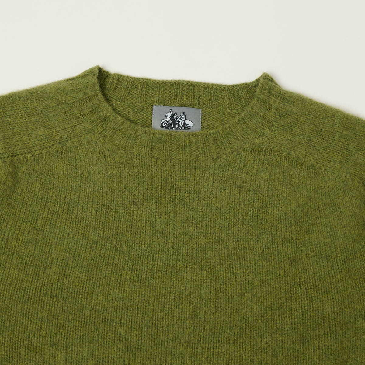 Smith Sato Suzuki 'Kobe' Brushed Saddle Shoulder Jumper - Leaf Green