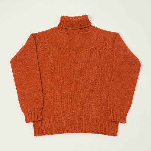 Smith Sato Suzuki 'Otari' Roll Neck Lambswool Sweater - Autumn Orange