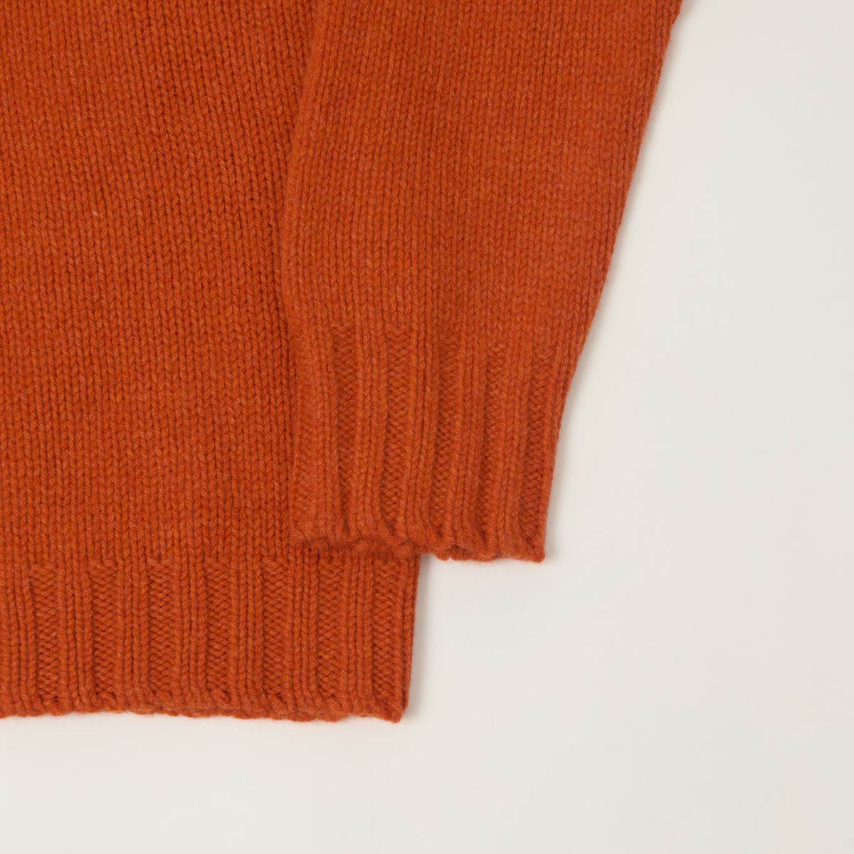 Smith Sato Suzuki 'Nagano' Roll Neck Lambswool Jumper - Autumn Orange