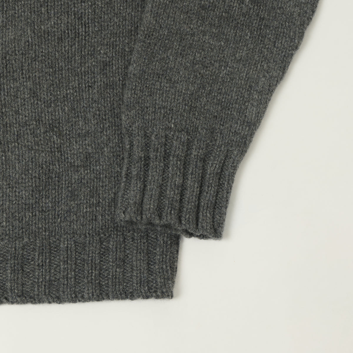 Smith Sato Suzuki 'Nagano' Roll Neck Lambswool Jumper - Mountain Grey