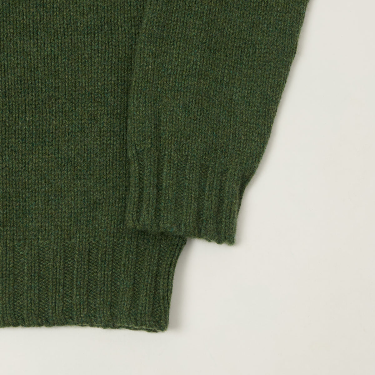 Smith Sato Suzuki 'Otari' Roll Neck Lambswool Jumper - Bottle Green