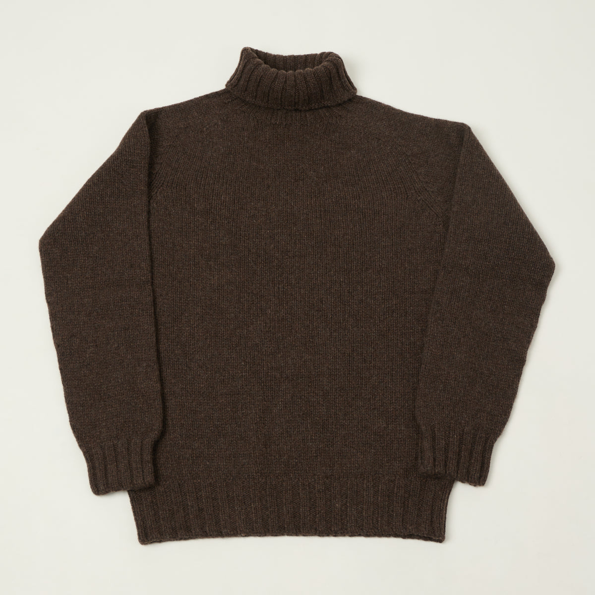 Smith Sato Suzuki 'Otari' Roll Neck Lambswool Jumper - Museum Brown